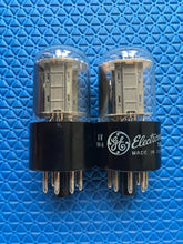 Load image into Gallery viewer, Matched Pair General Electric GE 12SN7 12SN7GTA Vacuum Tubes Valves NOS-Testing

