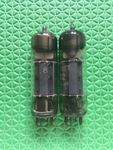 Matched Pair Philips Mini Watt PCL82 16A8 Vacuum Tubes Valves