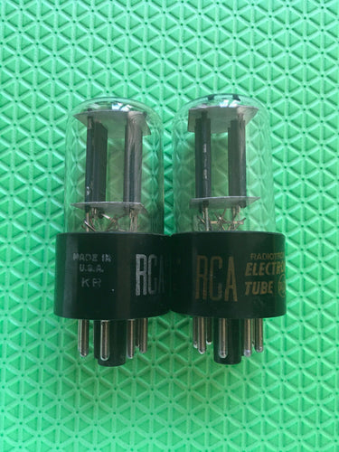 Matched Pair RCA 12SN7 12SN7GT Vacuum Tubes Valves
