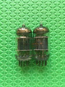Matched Pair General Electric GE 5814A 5814 ECC82 Vacuum Tubes Valves