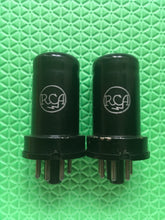 Load image into Gallery viewer, Matched Pair RCA 6C5 Vacuum Tubes Valves Large Meatball Logos
