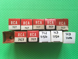 11 US-Made 7C7 Vacuum Tubes Valves NOS NIB Lot Of Eleven