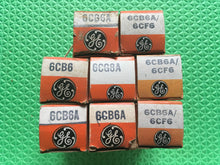 Load image into Gallery viewer, 8 General Electric GE 6CB6 6CB6A 6CF6 Vacuum Tubes Valves NOS NIB Lot Of Eight
