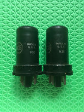 Load image into Gallery viewer, Matched Pair RCA 6C5 Vacuum Tubes Valves Large Meatball Logos
