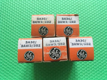 Load image into Gallery viewer, 5 General Electric GE 3A3 3A3C 3AW3 3B2 Vacuum Tubes Valves NOS NIB Lot Of Five
