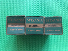Load image into Gallery viewer, 3 Sylvania 7C4 1203A Vacuum Tubes NOS NIB Lot Of Three
