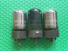 Load image into Gallery viewer, 3 Sylvania 7C4 1203A Vacuum Tubes NOS NIB Lot Of Three
