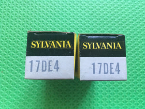 2 Sylvania 17DE4 Vacuum Tubes Valves NOS NIB Lot Of Two