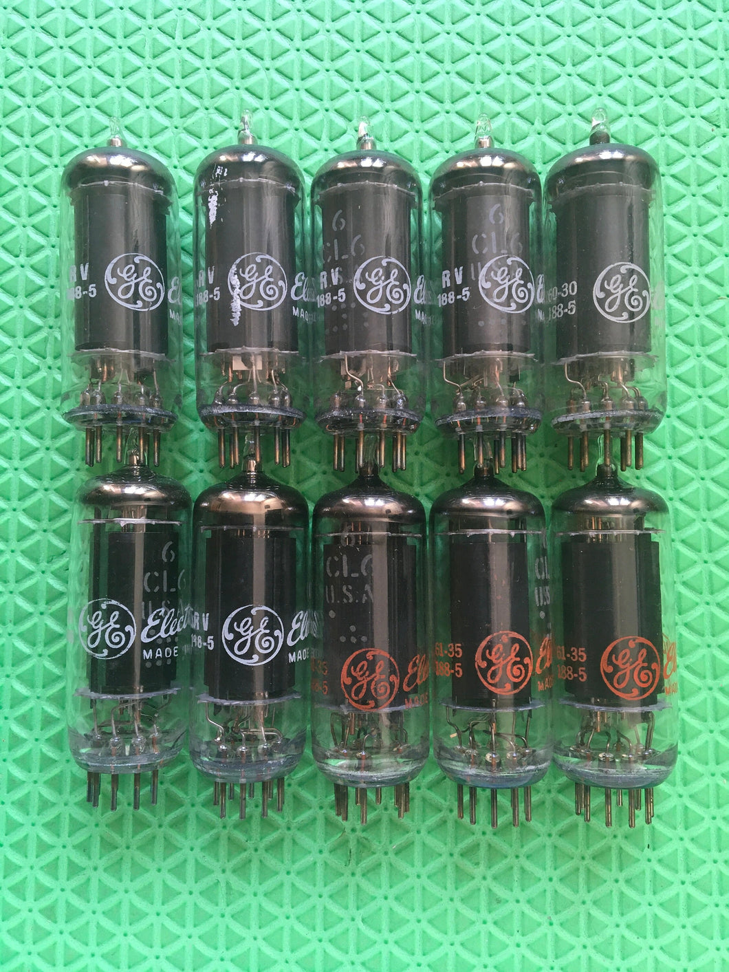 10 General Electric GE 6CL6 Vacuum Tubes Valves NOS NIB Lot Of Ten