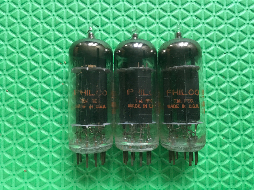 3 Philco 10DE7 Vacuum Tubes Valves NOS NIB Lot Of Three Trio