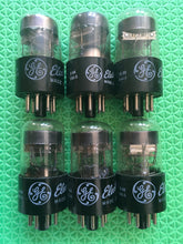 Load image into Gallery viewer, 6 General Electric GE 6AL7 6AL7GT Vacuum Tubes NOS NIB Lot Of Six
