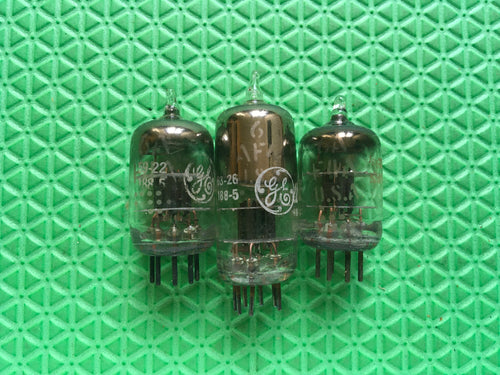 3 General Electric GE 6AF4 Vacuum Tubes Valves NOS NIB Lot Of Three