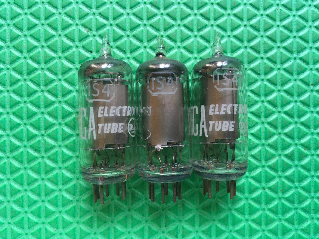 3 RCA 1S4 Vacuum Tube Valve NOS NIB Lot Of Three