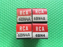 Load image into Gallery viewer, 4 RCA 6BN4 6BN4A Vacuum Tubes NOS NIB Lot Of Four
