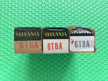 Load image into Gallery viewer, 3 Sylvania 6T8 6T8A Vacuum Tubes NOS NIB Lot Of Three
