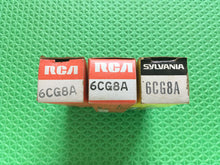 Load image into Gallery viewer, 3 US-Made 6CG8 6CG8A Vacuum Tubes Valves NOS NIB Lot Of Three
