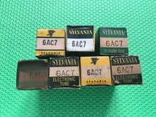 Load image into Gallery viewer, 7 Sylvania 6AC7 Vacuum Tubes NOS NIB Lot Of Seven
