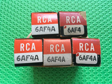 Load image into Gallery viewer, 5 RCA 6AF4 6AF4A Vacuum Tubes Valves NOS NIB Lot Of Five
