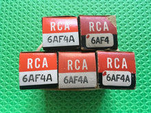 Load image into Gallery viewer, 5 RCA 6AF4 6AF4A Vacuum Tubes NOS NIB Lot Of Five
