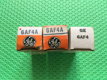 Load image into Gallery viewer, 3 General Electric GE 6AF4 Vacuum Tubes NOS NIB Lot Of Three
