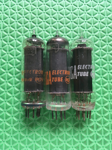3 RCA 12CU5 12C5 Vacuum Tubes Valves NOS NIB Lot Of Three
