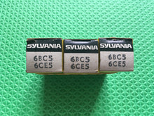 Load image into Gallery viewer, 3 Sylvania 6BC5 6CE5 Vacuum Tubes NOS NIB Lot Of Three
