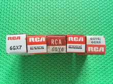 Load image into Gallery viewer, 5 RCA 6GX6 / 6GY6 Vacuum Tubes NOS NIB Lot Of Five
