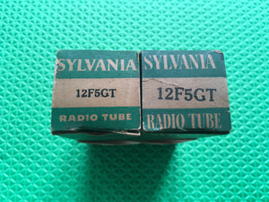 2 Sylvania 12F5 12F5GT Vacuum Tubes Valves NOS NIB Lot Of Two