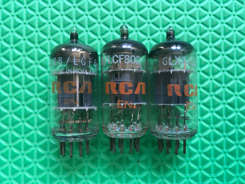 3 RCA 6LX8 / LCF802 Vacuum Tubes Valves NOS NIB Lot Of Three