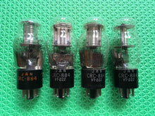 Load image into Gallery viewer, 4 RCA JANCRC884 VT222 884 Vacuum Tubes Milspec NOS NIB World War Two-Vintage Lot Of Four
