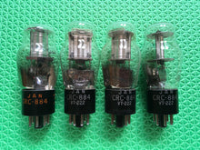 Load image into Gallery viewer, 4 RCA JANCRC884 VT222 884 Vacuum Tubes Milspec NOS NIB World War Two-Vintage Lot Of Four
