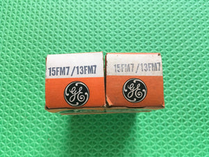 2 General Electric GE 13FM7 15FM7 Vacuum Tubes Valves NOS NIB Lot Of Two