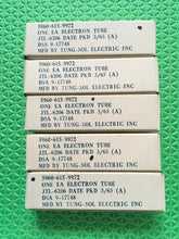 Load image into Gallery viewer, 5 Tung-Sol JTL-6206 6206 Vacuum Tubes Valves Milspec NOS NIB Lot Of Five
