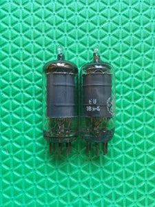 Matched Pair General Electric GE 12AU6 Vacuum Tubes Valves NOS-Testing