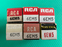 Load image into Gallery viewer, 6 US-Made 6EM5 Vacuum Tubes Valves NOS NIB Lot Of Six
