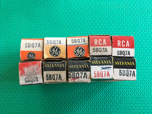 10 US-Made 5BQ7 5BQ7A Vacuum Tubes Valves NOS NIB Lot Of Ten