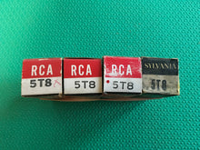 Load image into Gallery viewer, 4 US-Made 5T8 Vacuum Tubes Valves NOS NIB Lot Of Four
