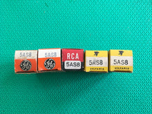 Load image into Gallery viewer, 5 US-Made 5AS8 Vacuum Tubes Valves NOS NIB Lot Of Five
