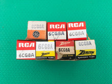 Load image into Gallery viewer, 7 US-Made 6CG8 6CG8A Vacuum Tubes Valves NOS NIB Lot Of Seven
