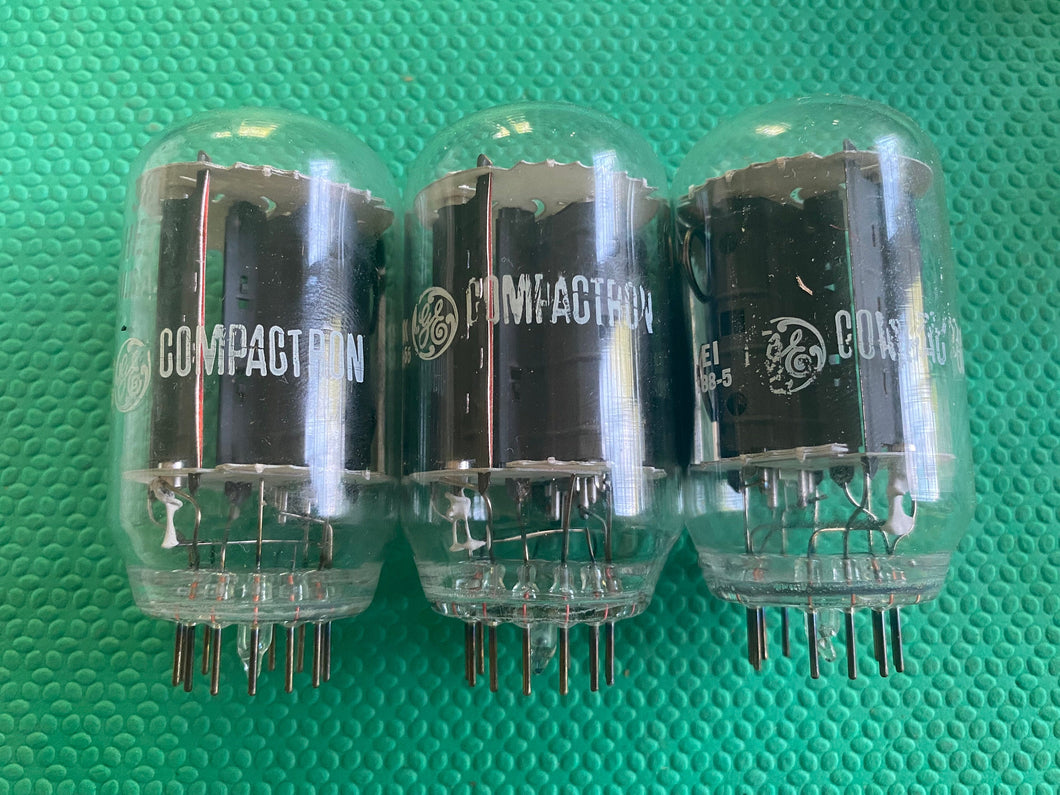 3 General Electric GE 38HE7 Vacuum Tubes Valves NOS NIB Lot Of Three