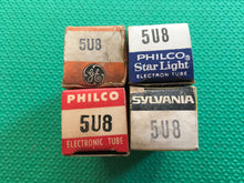 Load image into Gallery viewer, 4 US-Made 5U8 Vacuum Tubes NOS NIB Lot Of Four
