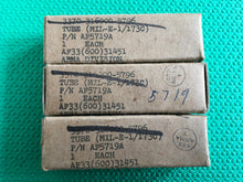 Load image into Gallery viewer, 3 US-Made 5719 5719A AF5719A Milspec Vacuum Tubes NOS NIB Lot Of Three
