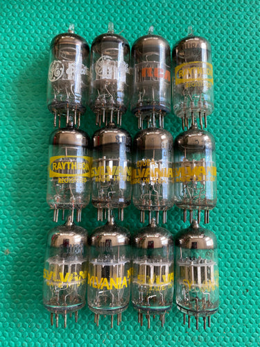 12 US-Made 8JU8 8JU8A Vacuum Tubes Valves NOS NIB Lot Of Twelve