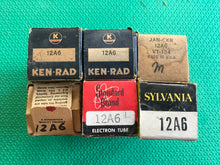 Load image into Gallery viewer, 6 US-Made 12A6 Vacuum Tubes Valves NOS NIB Lot Of Six
