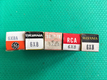 Load image into Gallery viewer, 5 US-Made 6X8 Vacuum Tubes Valves NOS NIB Lot Of Five
