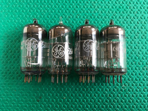 4 General Electric GE 12BR7 Vacuum Tubes Valves NOS NIB Lot Of Four
