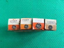 Load image into Gallery viewer, 4 General Electric GE 12BR7 Vacuum Tubes Valves NOS NIB Lot Of Four
