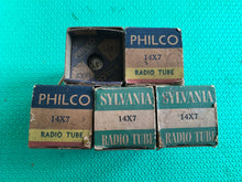 Load image into Gallery viewer, 5 Sylvania 14X7 Vacuum Tubes NOS NIB Lot Of Five
