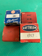 Load image into Gallery viewer, 2 General Electric GE 6N7 Vacuum Tubes Valves NOS NIB Lot Of Two
