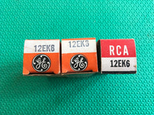 Load image into Gallery viewer, 3 US-Made 12EK6 Vacuum Tubes Valves NOS NIB Lot Of Three
